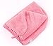 G2PLUS Microfiber Hair Towel for Women, Fast Drying Hair Towel Wrap with Button (Pink)