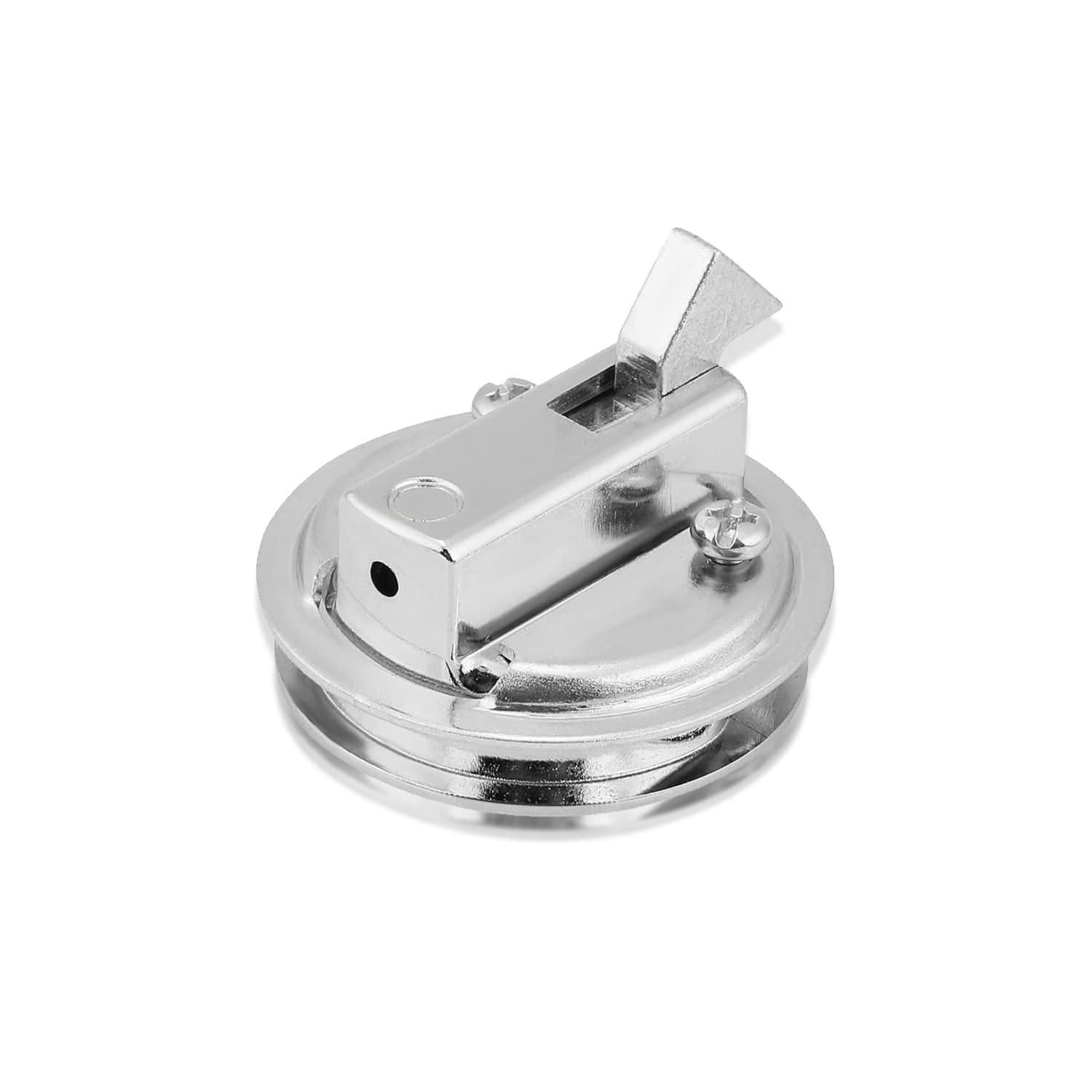 Keenso Boat Hatch Latches, Zinc Alloy 1.8" Marine Hatch Latch Boat Pull Latch Slam Latch Hatch Round Pull Latch for RV Marine Boat RV spare parts 4 boat latch