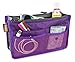 HOXIS Purse Organizer Insert Handbag Organzier Bag in Bag 10.6” X 6.3”(Purple)