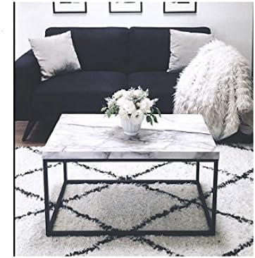 Marble Coffee Table Tray Faux Modern End Table Medieval Console Cocktail &amp; eBook by OISTRIA