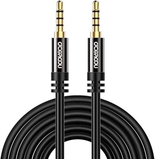 aceyoon 3.5mm TRRS Cable 16ft Male to Male Headphone Jack Extender 4