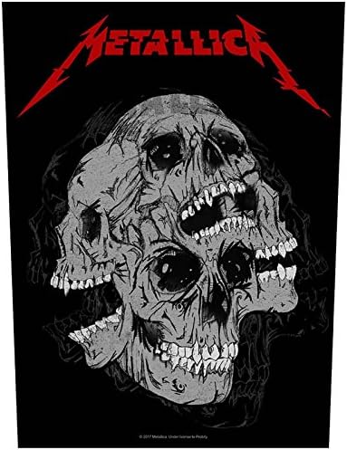 Metallica Back Patch Skulls Band Logo Official Sew On 36Cm X 28Cm