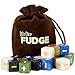 Wiz Dice - Fudge Dice GM Starter Set - Polyhedral Dice Set with a Dice Bag for Tabletop RPG Adventure Games - D6 Dice with Plus, Minus and Blank Faces for Fudge RPG Systems - Terrestrial - 20 ct