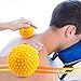 Spiky Massage Ball Roller and Lacrosse Balls - 3 Pack - Foot/ Back/Neck/Hand Tissue Massage and Yoga Back Rest to Improve Reflexology, Myofascial Release, Plantar Fasciitis Pain Relief