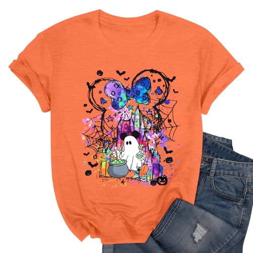 Halloween Shirts for Women Funny Halloween Ghost Shirts Pumpkin Boo Tshirt at Amazon