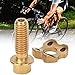 Front Derailleur Pulley Fixing Bolts Titanium Alloy Bike Hollow Guide Wheel Screw for Mountain Bike Front Shift (Gold)thumb 3