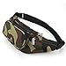 Hopedas Waist Bag Belt Nylon Multifunctional For Women Men Waist Bag pack for Hiking Running Cycling Camping Climbing Travel (Military)