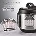 Accessories Set Compatible with Instant Pot 6,8 QT, Steamer Basket with Divider, Springform Pan, Egg Bites Mold, Stackable Steamer Racks, Magnetic Cheat Sheet by Nenazzz