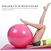 Lintelek Exercise Ball with Quick Foot Pump, Professional Grade Anti Burst Stability Ball for Yoga, Fitness, Balance, Core Strength, Work Chairs, Gym, Home 65cm