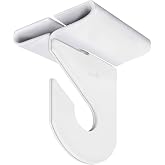 Wakhow 10 Pairs Drop Ceiling Hooks for Hanging, Suspended Track Ceiling Tile Clips, Ceiling Grid Hangers for Decorations from Classroom, Office, Home, Wedding, Hold Up to 20 lbs, 1" W X 1&frac12;" H