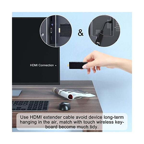 Mini PC Stick Windows 10 Pro, 8GB DDR/ 120GB eMMC Intel Atom Z8350 Computer Stick, Support 4K HD, Bluetooth 4.2, Dual…