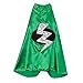 Kids Green Superhero Lightning Bolt Cape