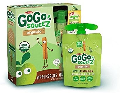 Go Go Squeeze Organic Applesauce On The Go - Apple/Cinnamon - 4pk (16 Pouches)