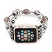 GBSELL Fashion Sports Black Stone Bracelet Strap Band For Apple Watch Series 2/1 42mm (C)