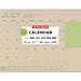 TF Publishing 19-8215A July 2018 - June 2019 Kraft Desk Pad Calendar, 22 x 17