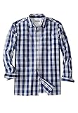 Kingsize Men's Big & Tall Long Sleeve Plaid Sport Shirt