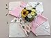 Babe Maps Baby Bandana Drool Bibs, Unisex 4- Pack with Snaps - Soft Absorbent Cotton Bibs for Boys and Girls. Perfect Baby Shower Gift Set (Pink)