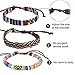 Forever & Ever Leather Chakra Bead Tribal Bracelet - (Unisex) 12 Pack Charm Ethnic Hand Knit Boho String Hemp Wood Beaded Bracelets for Men Women Girls Jewelry Wristbands