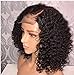 Short Bob Wigs 360 Lace Frontal Wigs Human Hair Wigs For Black Women Curly Brazilian Remy Hair Glueless Pre Plucked With Baby Hair