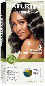 Naturtint Permanent Hair Colour Gel 2N Brown-Black Ammonia Free 60ml