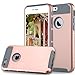 iPhone 6s Case,iPhone 6 Case,by Ailun,Soft TPU Bumper&Hard Shell Solid PC Back,Shock-Absorption&Anti-Scratch Hybrid Dual-Layer Slim Cover,Siania Retail Package[Rose Gold]