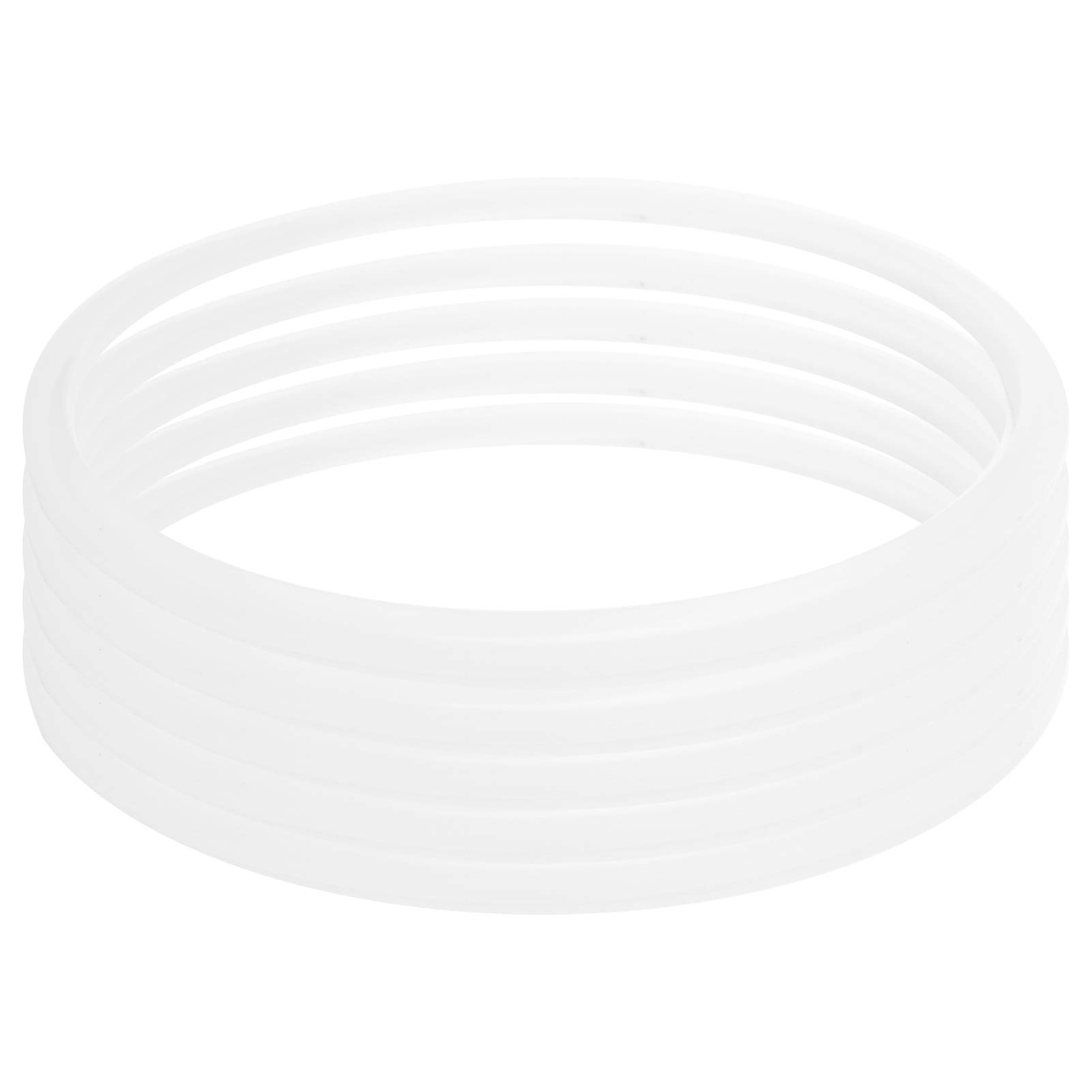 AUNMAS 5Pcs Pressure Cooker Sealing Ring, Silicone Clear Universal Stainless Steel Pressure Cooker Gaskets O Ring (20cm)