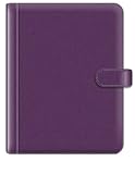 Pierre Belvedere A4/Letter Size Snap Portfolio, Refillable, Plum (371010)