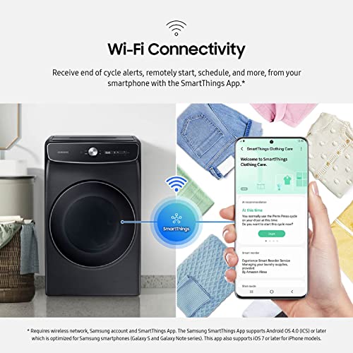 SAMSUNG 6.0 Cu Ft. Smart Dial Front Load Washer, Wash 2 Loads in 1