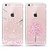 EVERMARKET(TM) 2 Pack of iPhone SE/5/5S TPU Case, Flower Floral Beautiful Pattern Soft Rubber TPU Case Cover and 1 Stylus Pen for Apple iPhone SE and 5/5S (Sakura&Sakura in Full Blossom)