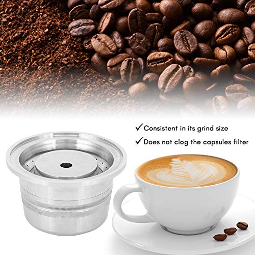 Fictory Kaffeekapsel, Wiederverwendbare Kaffeekapseln aus Edelstahl, geeignet für Nestle Nespresso Vertuoline… – Bild 4