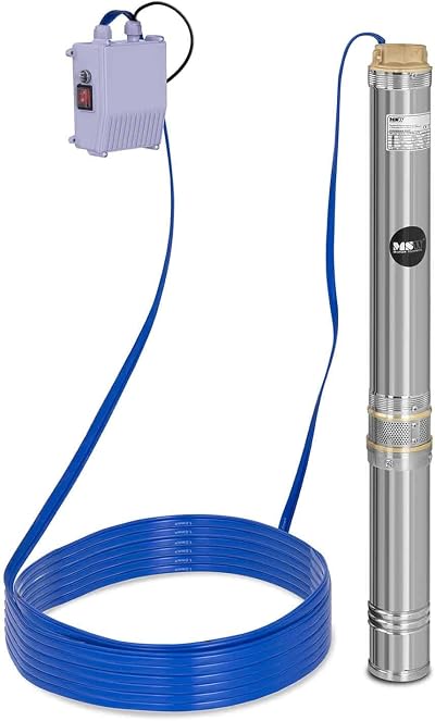 MSW Deep Well Pump 10,800 l/h, 1.1 kW, 54 m Lift, Stainless Steel