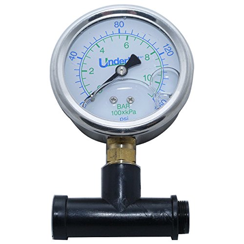 Underhill A-SHG-160K Sprayhead Tester Adapter with Pressure Gauge for Female Nozzles