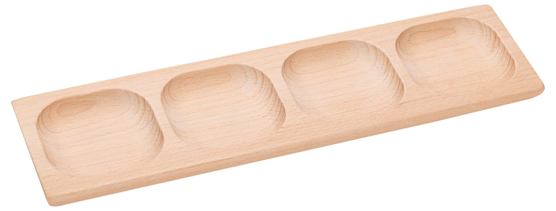 Yellow Door 4-Pebble Word-Building Tray | four section wooden tray to create CCVC, CVCC and CVVC words | ABC Spelling | Educational Toy for kids age 2 3 4 5 | literacy | phonics blend and segment