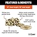 CURT 80304 35-Inch Trailer Safety Chain with 5/16-In Clevis Snap Hook, 18,800 lbs Break Strength, Small, YELLOW ZINC