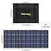 TISHI HERY 100W Portable Solar Panel Foldable with 4 Outputs Type-C/QC3.0/DC/USB Compatible with Most Portable Solar Generators Power Stations/Phones/Laptops/Tablet for Travel/Camping/RV/Hiking