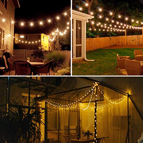 Lezonic Solar Lichterkette Außen 60 LED, 8M / 27FT LED Lichterketten, 8 Modi wasserdichte solarbetriebene Globuslichter… – Bild 5