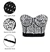 Charmian Women's Burlesque Fashion Beaded Sequins Push Up Crop Top Bustier Bra