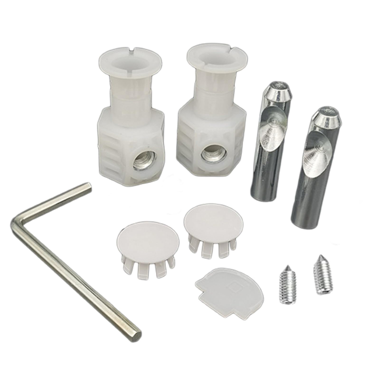1 Pair Toilet Fixing Kit Universal Back to Wall Toilet Fixing Bolts Kits for Wall Hung Toilet, Toilet Lid Screws Top Fixing Hinges Bathroom Repair Fixings Bracket and Screws for Floor Bathroom Toilet