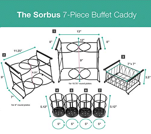 5 Sorbus+Buffet+Caddy+Silverware+Entertaining