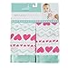Aden by Aden + Anais Issie Security Blanket, Super Soft 100% Cotton Muslin, 2 Pack, Light Hearted