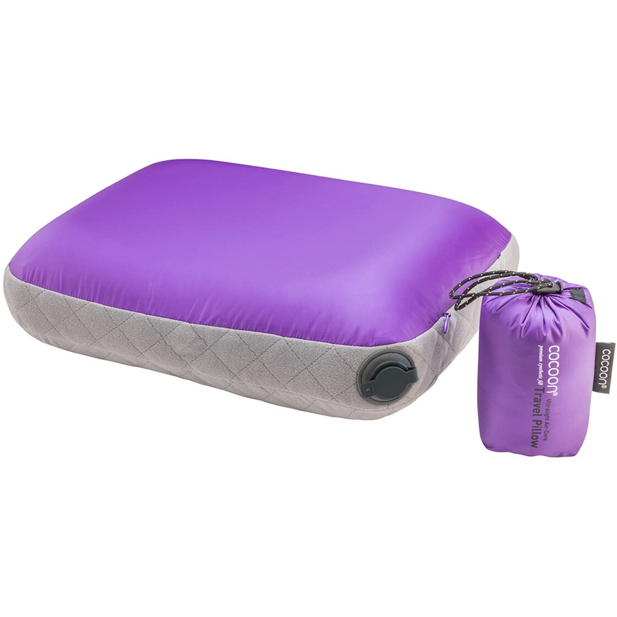 Cocoon Air-Core Ultralight Cushion, Purple-Grey, 40 x 55 cm