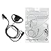 abcGOODefg Advanced D Shape Police Earpiece Headset PTT Mic for 2-pin Kenwood Nexedge Hytera Puxing Wouxun Radio UV-82HP BF-F8HP UV-82 UV-5R UV5RA BF-888S UV-5R UV-5R5 H-777 BF-F9 GT-3TP BF-F9