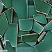 5 Pounds of Broken Talavera Mexican Ceramic Tile in Green Solid Color