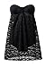 Swimdress,YaYa Bay Womens Sexy Retro Vintage Crochet Lace Halter Straps Ruched One Piece Swimsuit Large Size Black