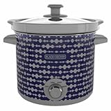 BLACK+DECKER SC2004D 4 Quart Dial Control Slow Cooker with Built in Lid Holder, Purple Pulse