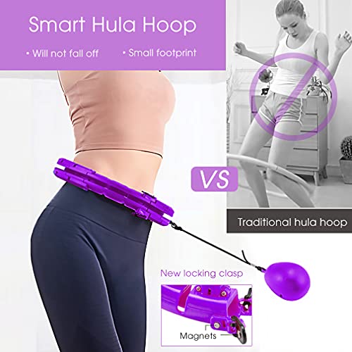 Smart Weighted Hoola Hoop 24 Sections Detachable Weight Loss Massage