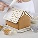 Gingerbread House Kit - Wilton Christmas Pre-Assembled House, Includes: House, Icing, Fondant, Candies, Decorating Bag & Tip - Bundled With Extra Candy!