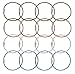 BlueCosto (20-Pack-Multicolor) Ultra Tough Stainless Steel String Wire Luggage Tags Loops Key Rings 600034-F20