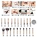 Eye Brush Set, 20 pcs Unicorn Eyeshadow Eyeliner Blending Crease Kit Makeup Brushes Make Up Foundation Eyebrow Eyeliner Blush Cosmetic Concealer Brushes