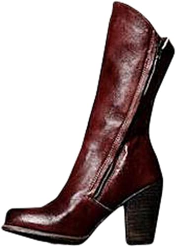womens mid calf leather boots uk